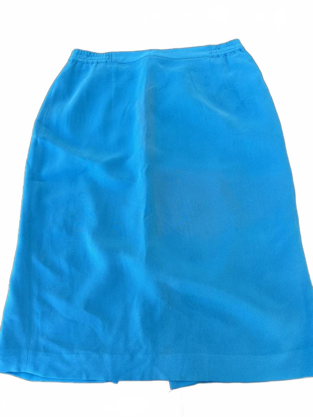Turquoise Silk Skirt Size 8 Knee Length