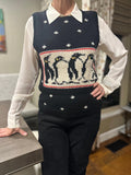 Vintage Eagle’s Eye Penguin Wool Sweater Vest Sz S