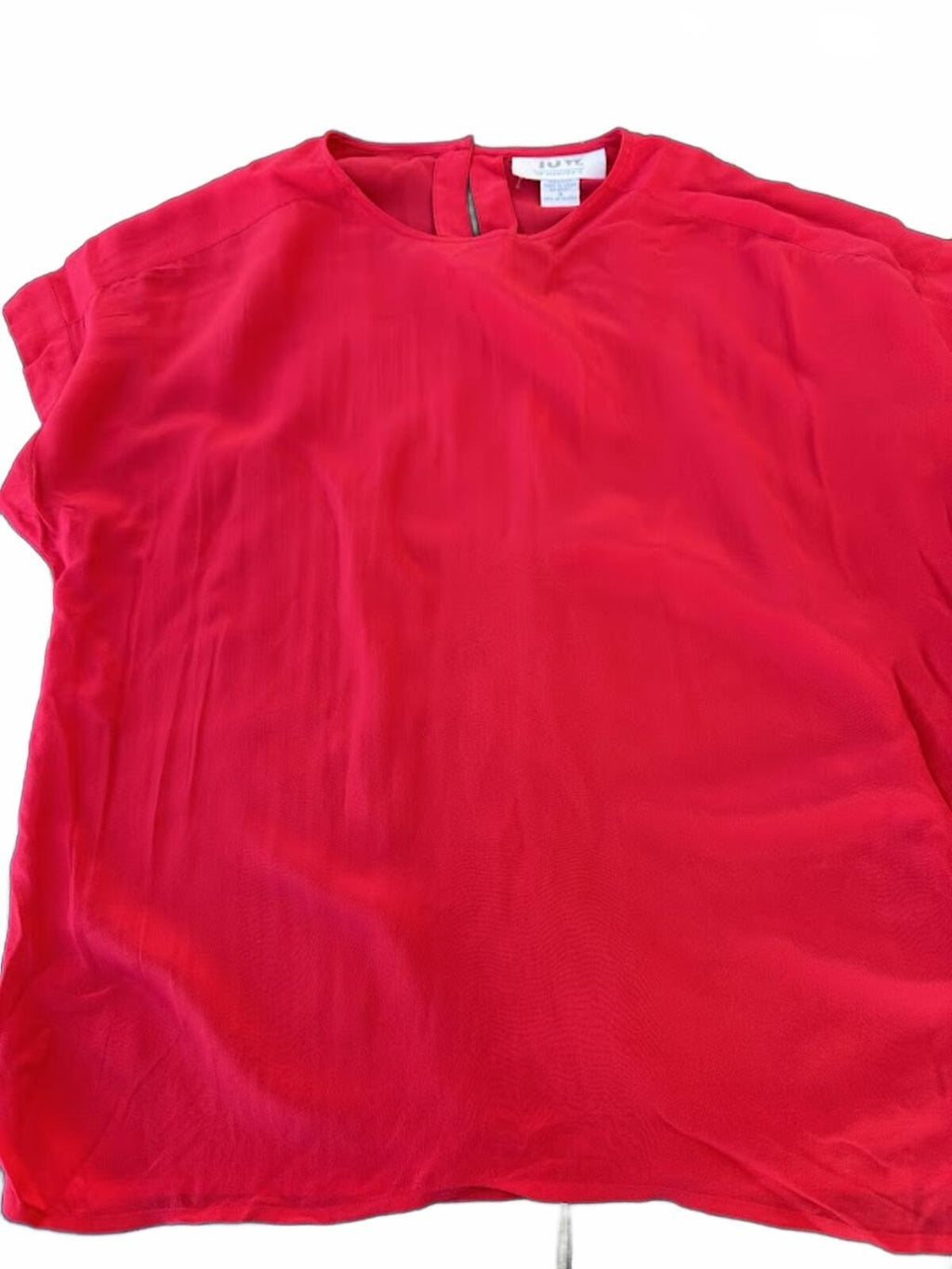 IU by Hervé Léger Silk Top Red Sz 8