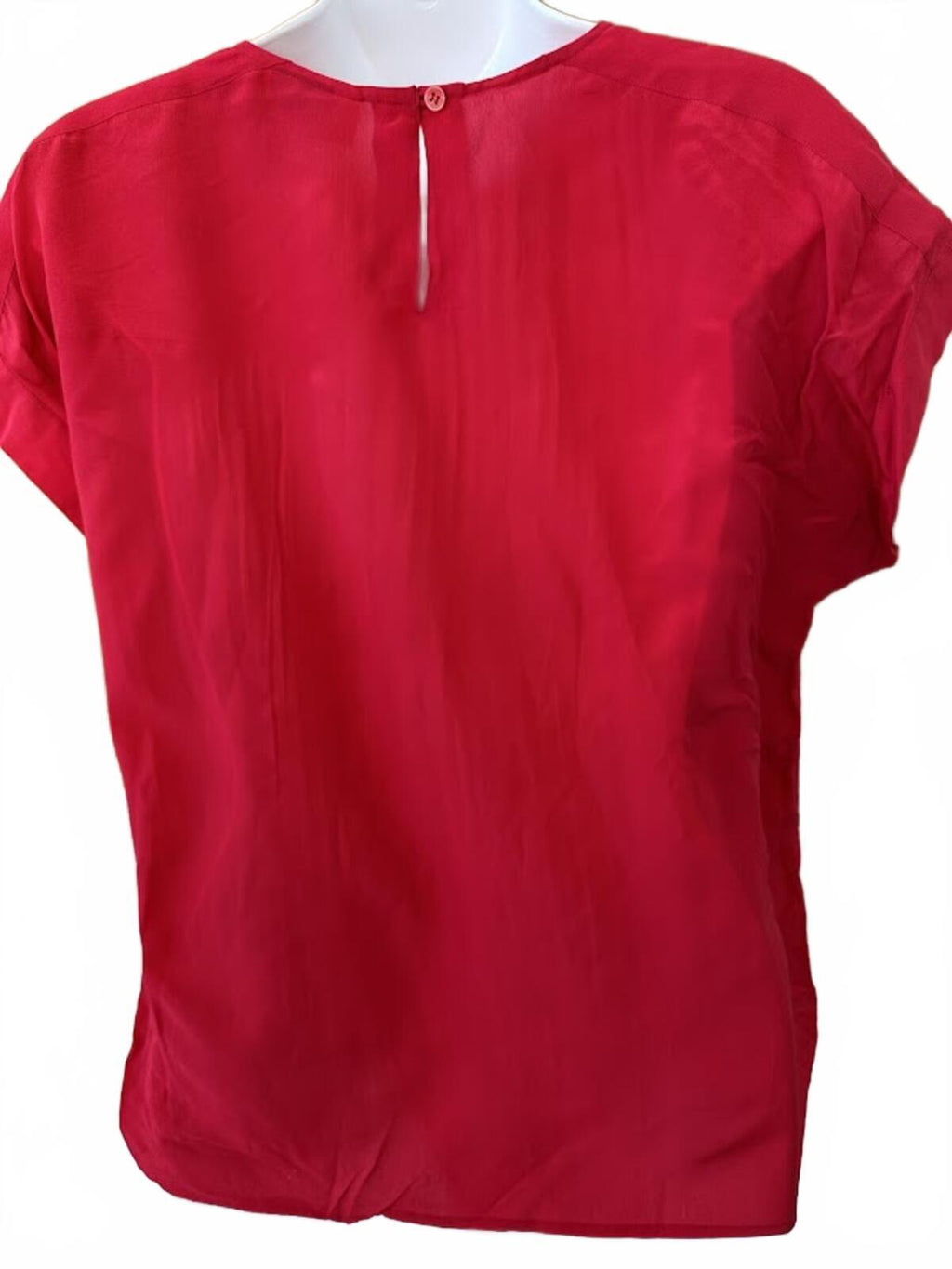 IU by Hervé Léger Silk Top Red Sz 8