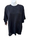 First Class Silk Black Blouse Size M