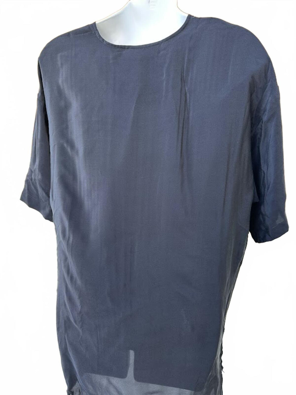 First Class Silk Black Blouse Size M