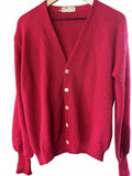 Vintage Park of Vienna Red Alpaca Cardigan Sweater