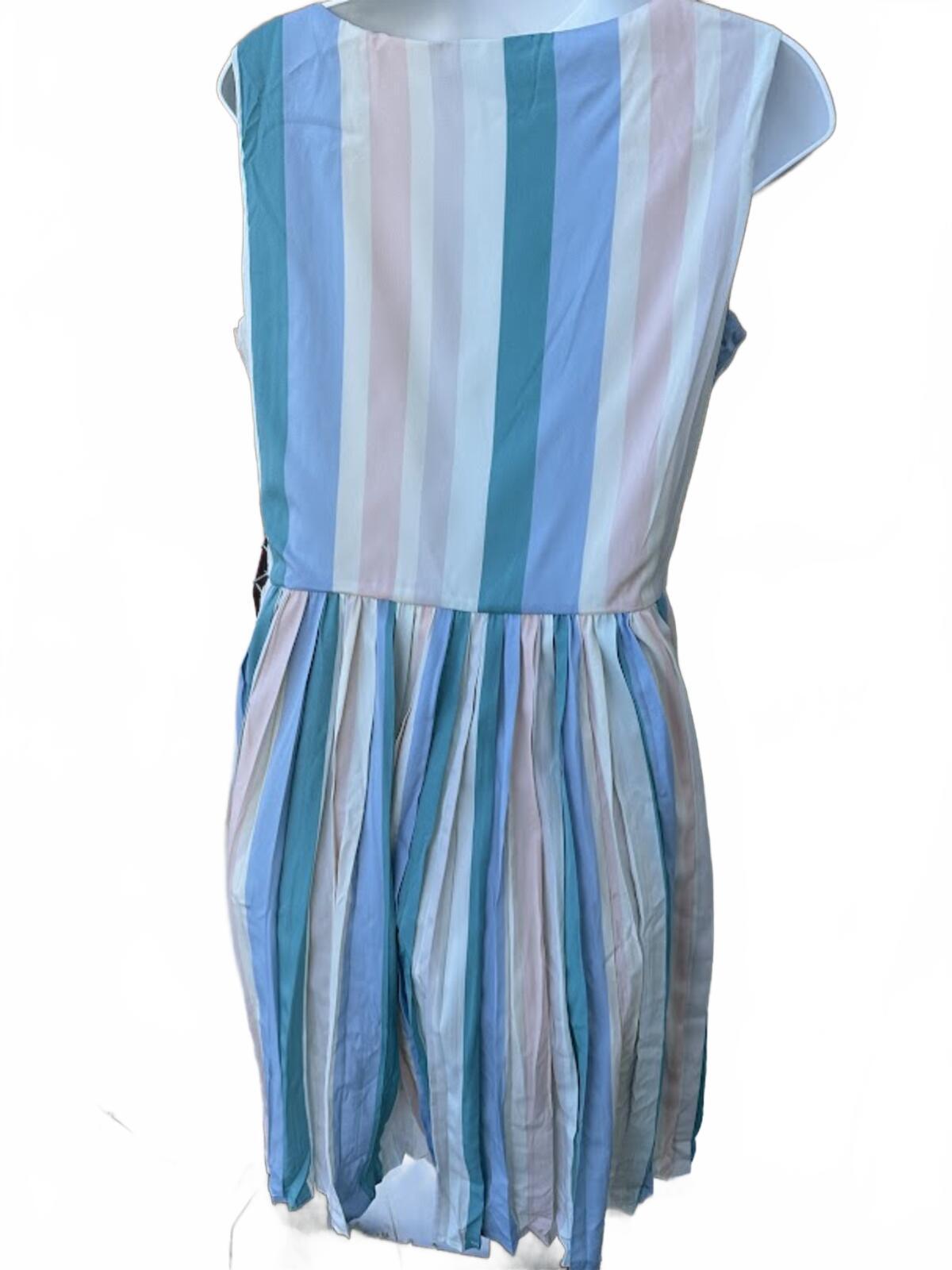 Fever London Pastel Stripe Dress Size 10