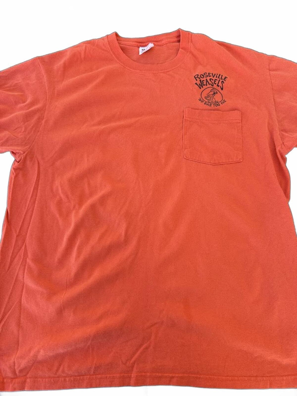Roseville Weasels Pocket Tee Orange XL