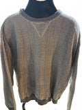 Haley Men’s Textured Grey Knit Sweater XL