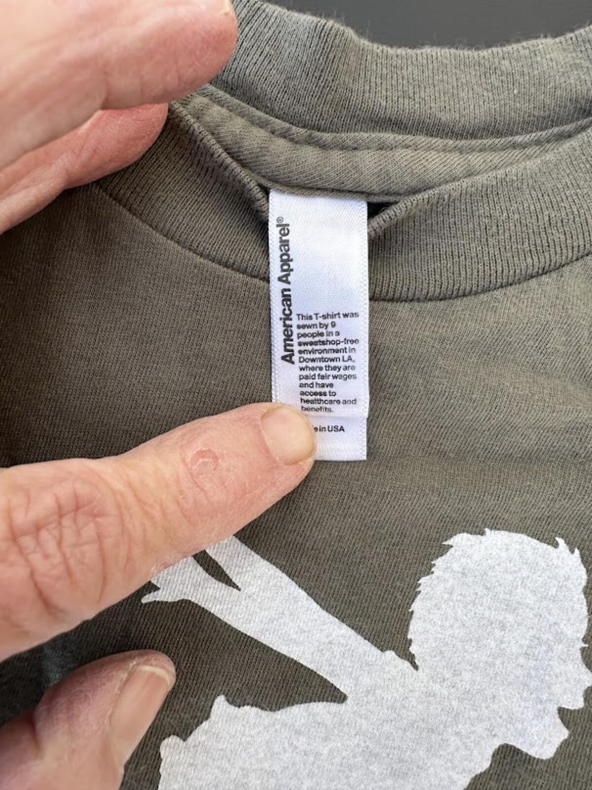 American Apparel Bicycle Graphic Tee Small