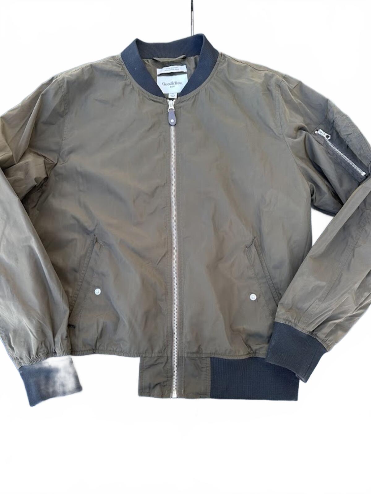 Goodfellow Olive Bomber Jacket M Water Resistant