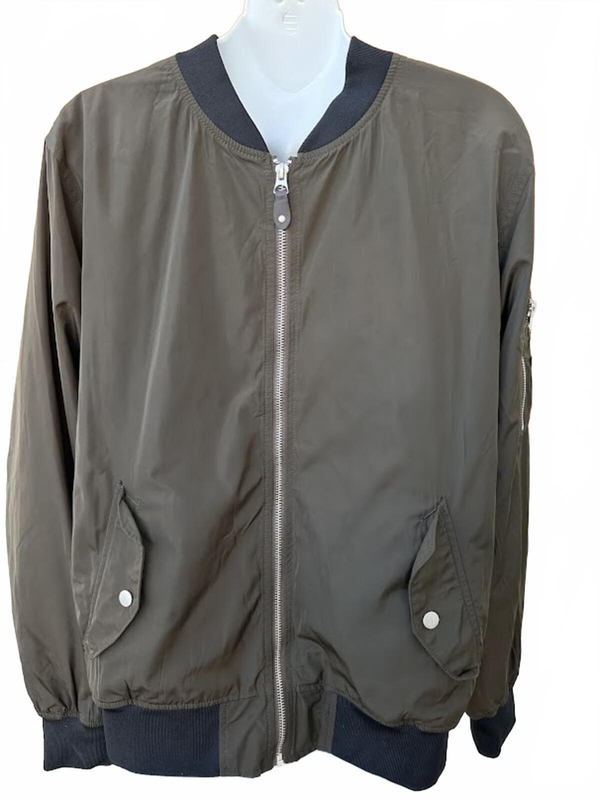 Goodfellow Olive Bomber Jacket M Water Resistant