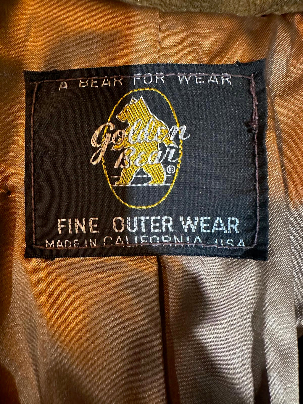 Golden Bear USA Suede Double Breasted Coat XS/S