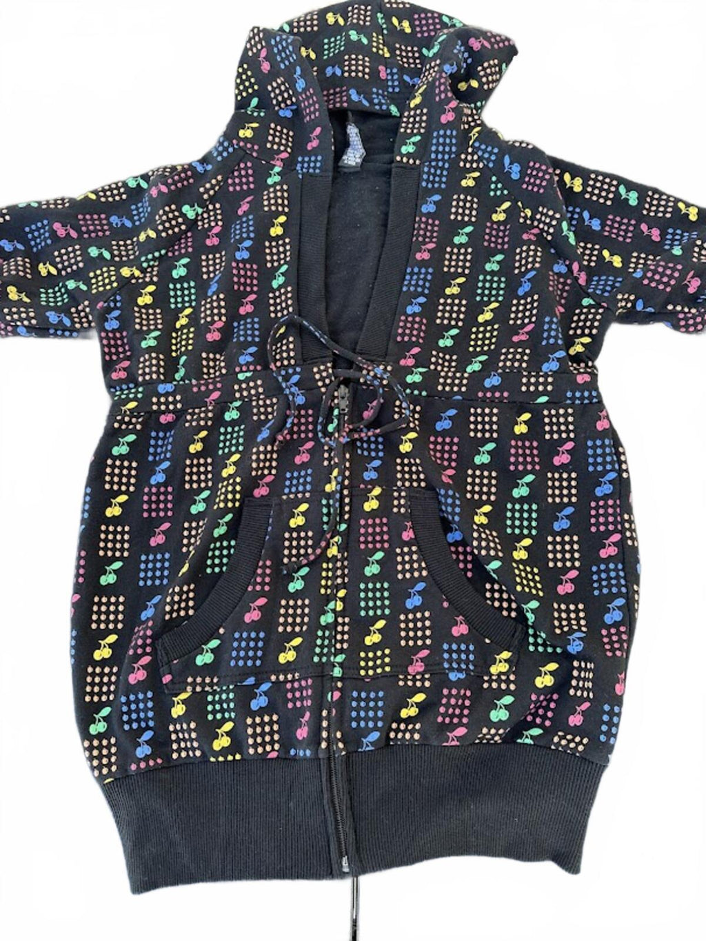Weavers Cherry Print Short Sleeve Hoodie