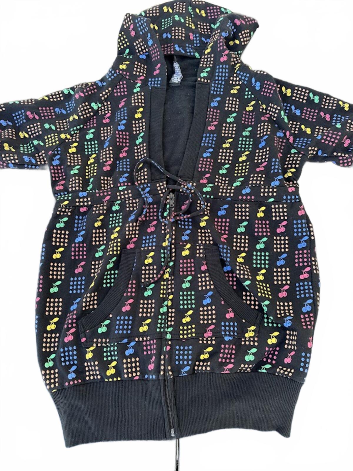 Weavers Cherry Print Short Sleeve Hoodie