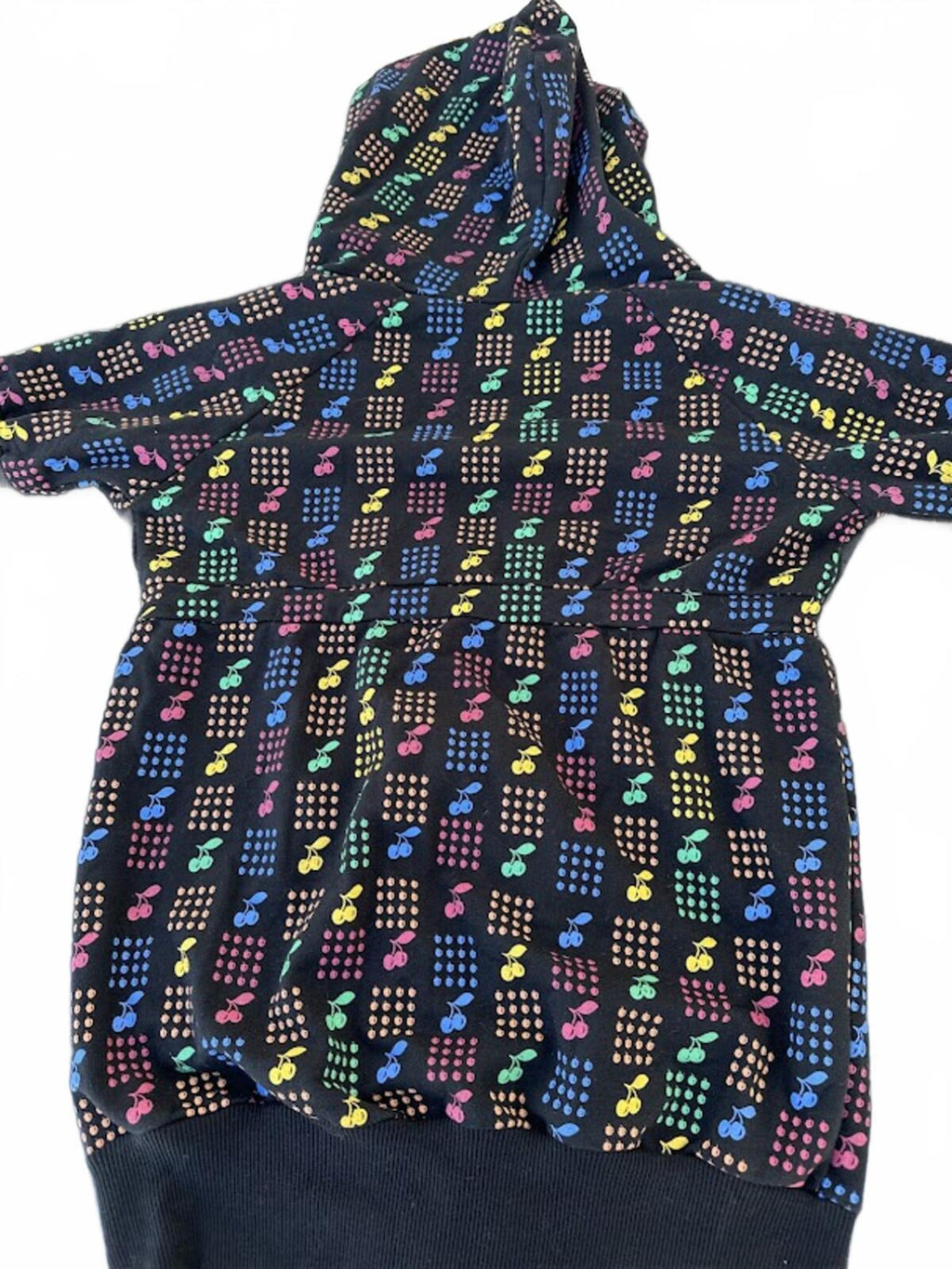 Weavers Cherry Print Short Sleeve Hoodie