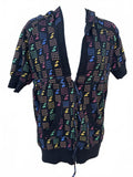 Weavers Cherry Print Short Sleeve Hoodie