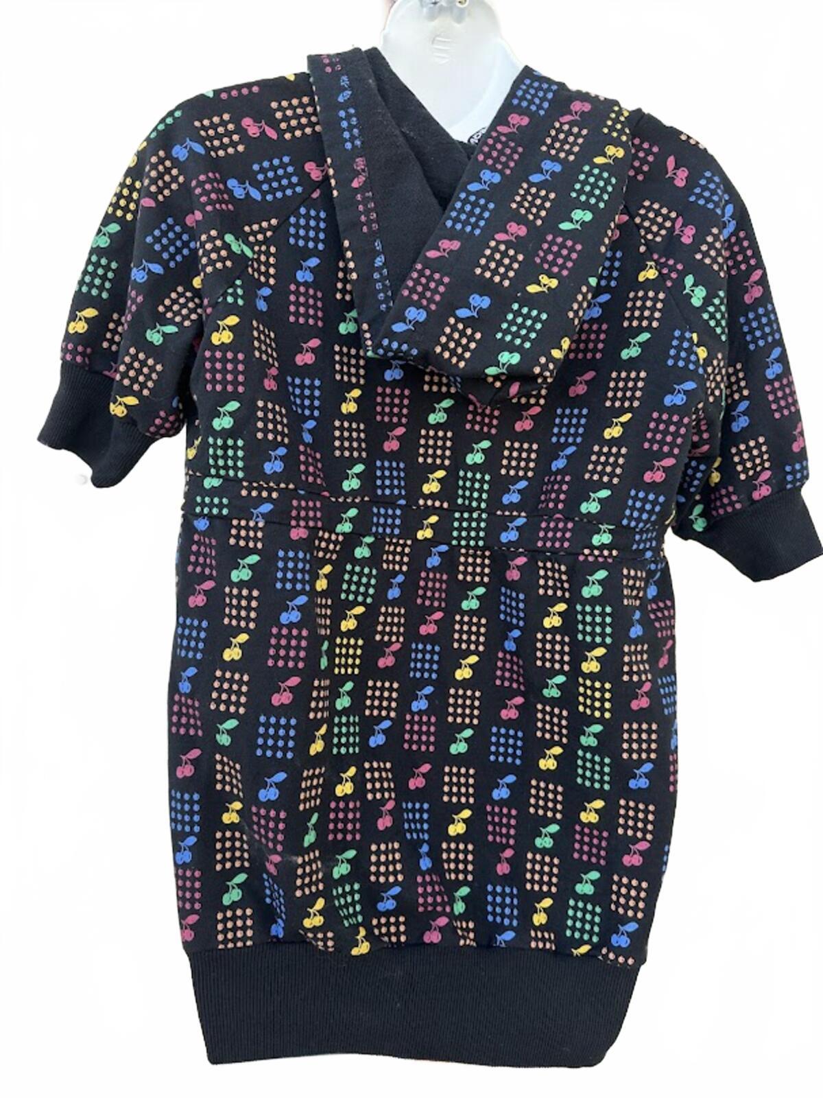 Weavers Cherry Print Short Sleeve Hoodie