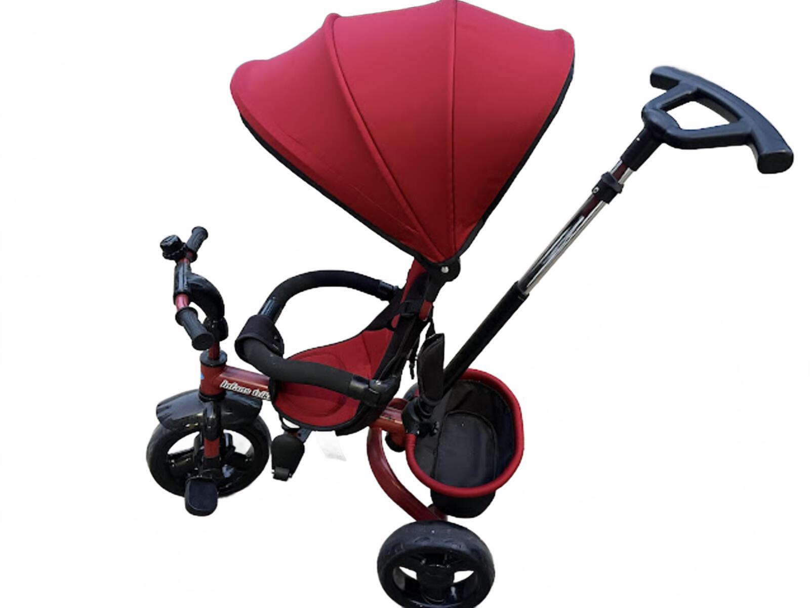 Infans 5-in-1 Toddler Tricycle Push Stroller Red