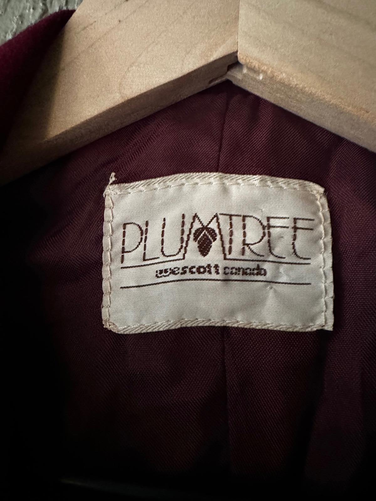 Vintage Plumtree Velvet Blazer Burgundy 9/10