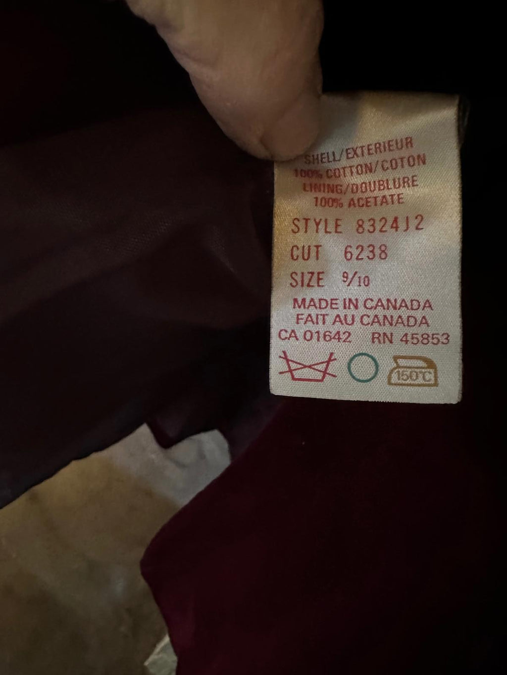 Vintage Plumtree Velvet Blazer Burgundy 9/10