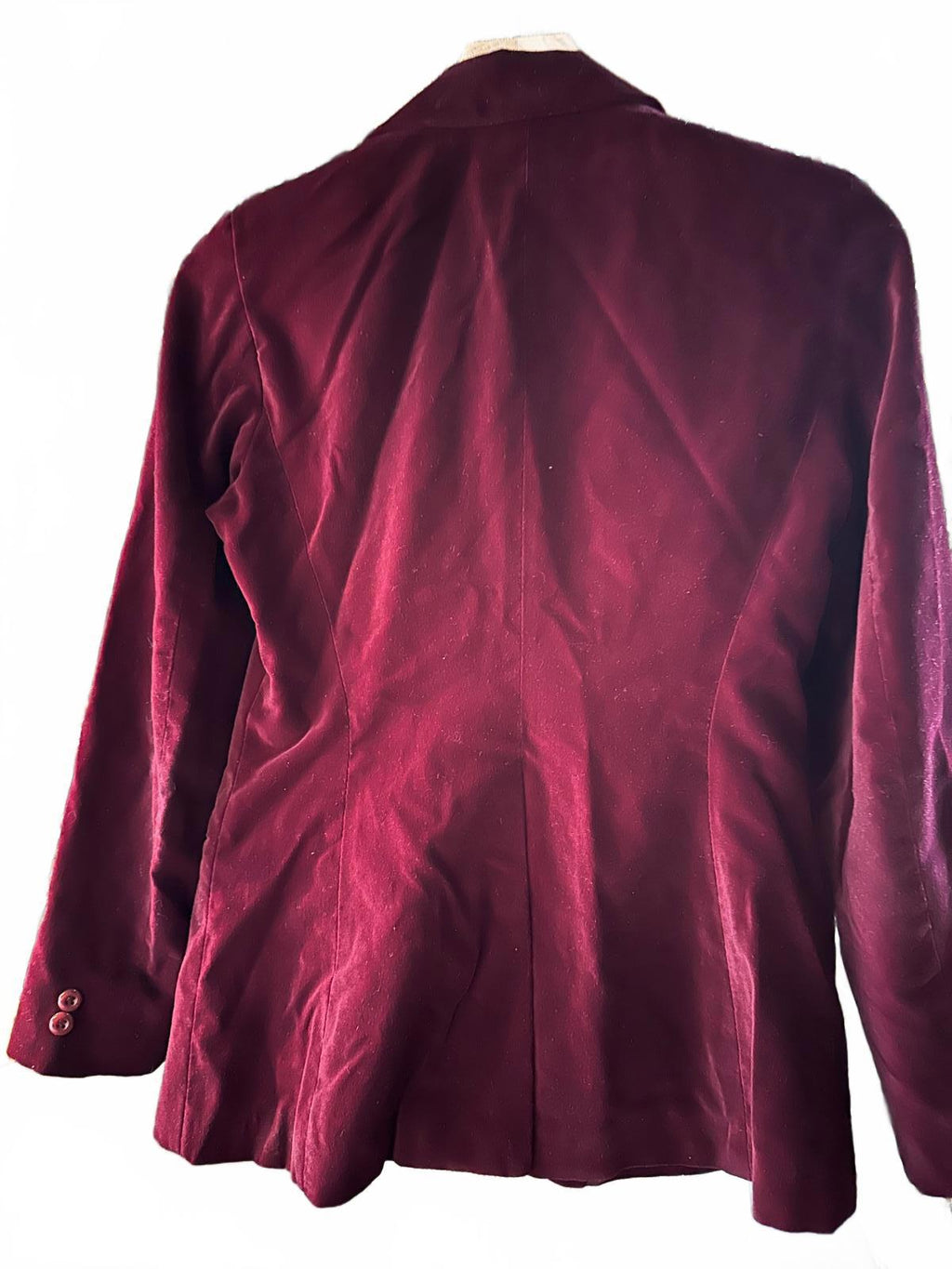 Vintage Plumtree Velvet Blazer Burgundy 9/10