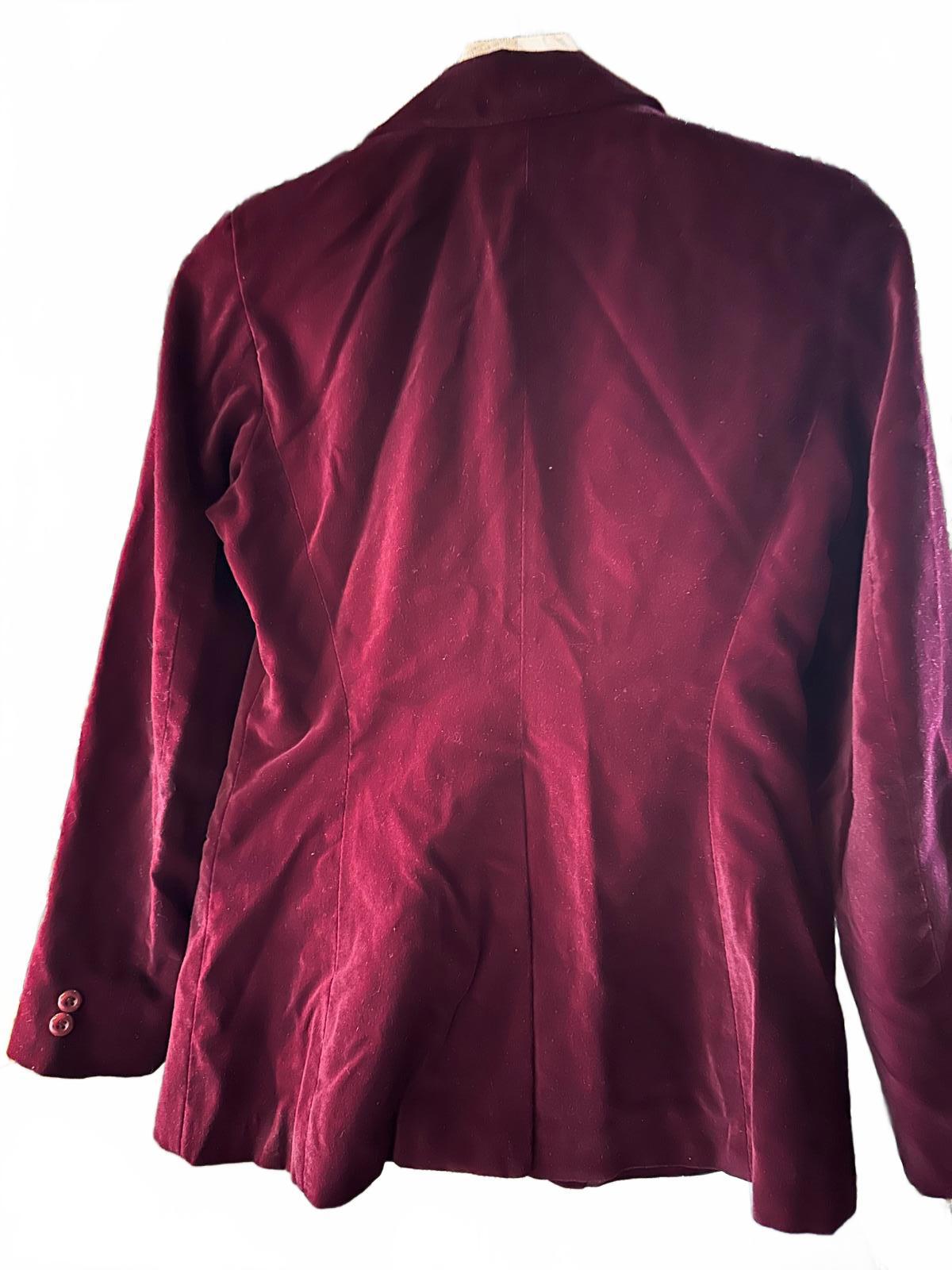 Vintage Plumtree Velvet Blazer Burgundy 9/10