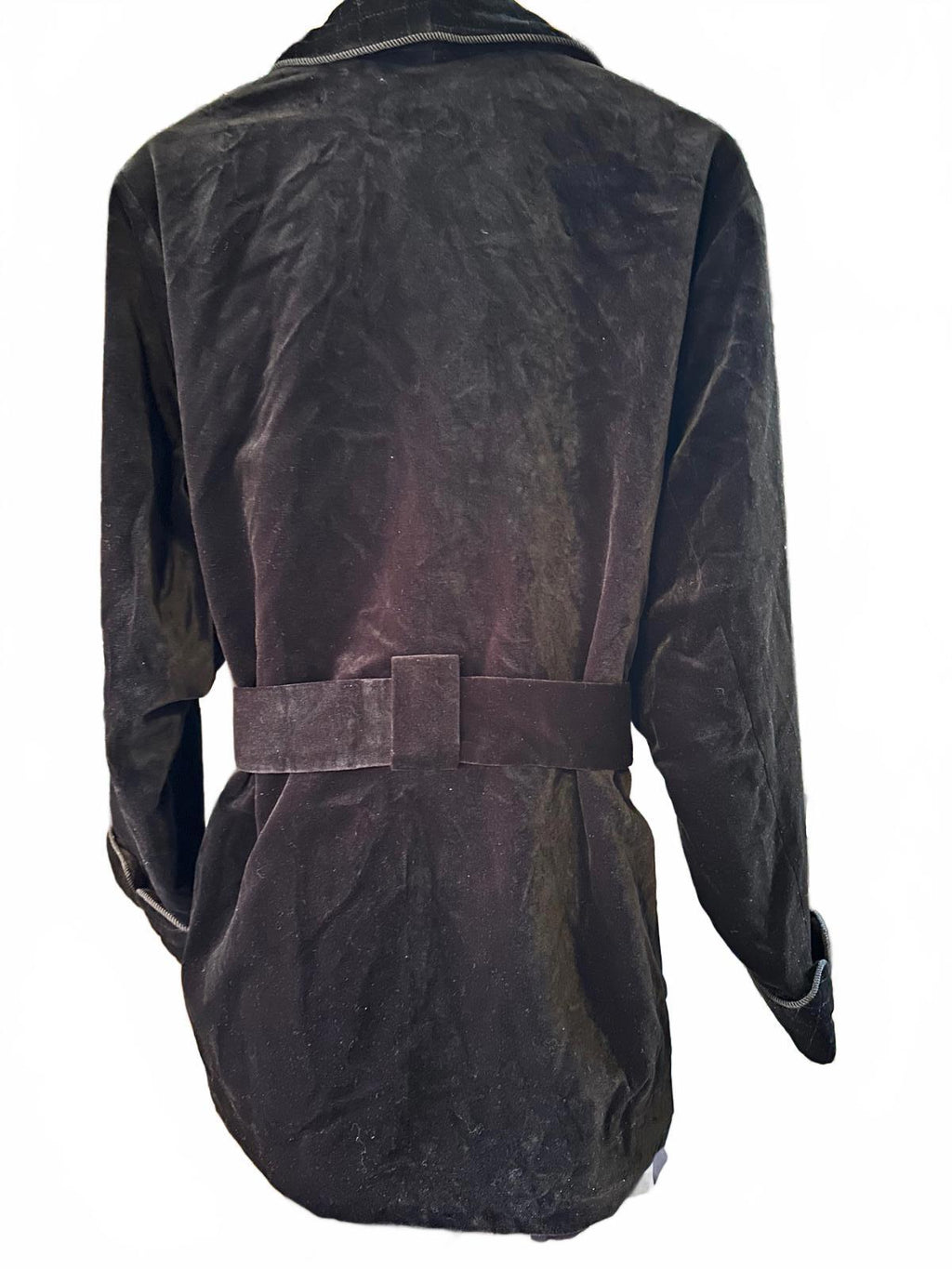 Men’s Duke & Digham Velvet Smoking Jacket XL Black