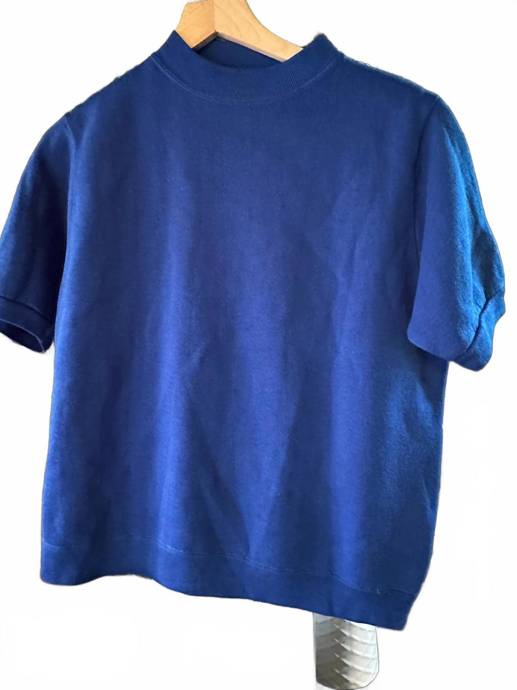 Vintage Allen A Blue Short Sleeve Sweatshirt USA