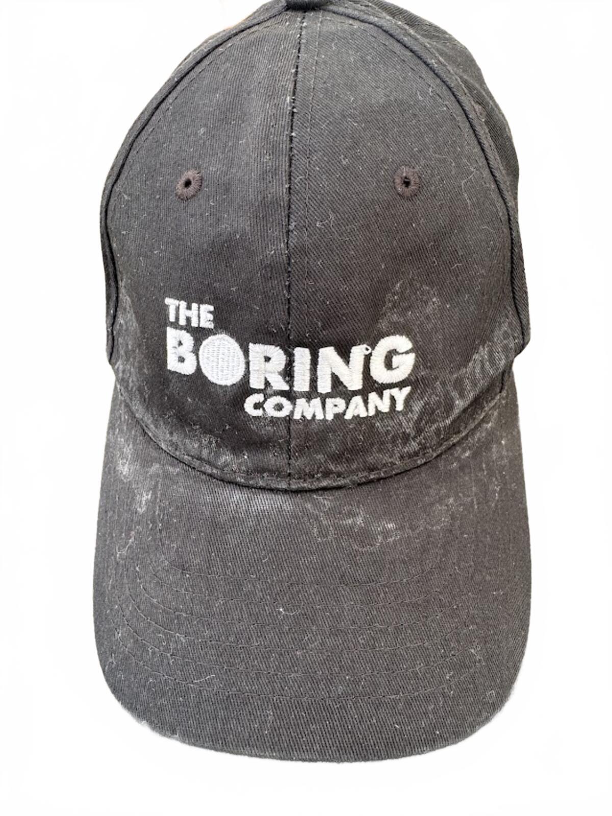 The Boring Company Black Strapback Cap