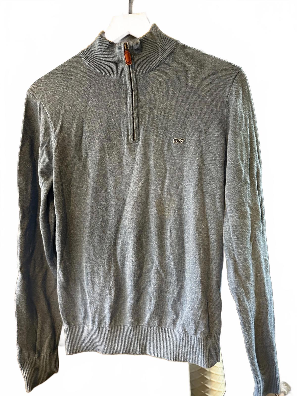 Vineyard Vines Light Blue 1/4-Zip Sweater XS