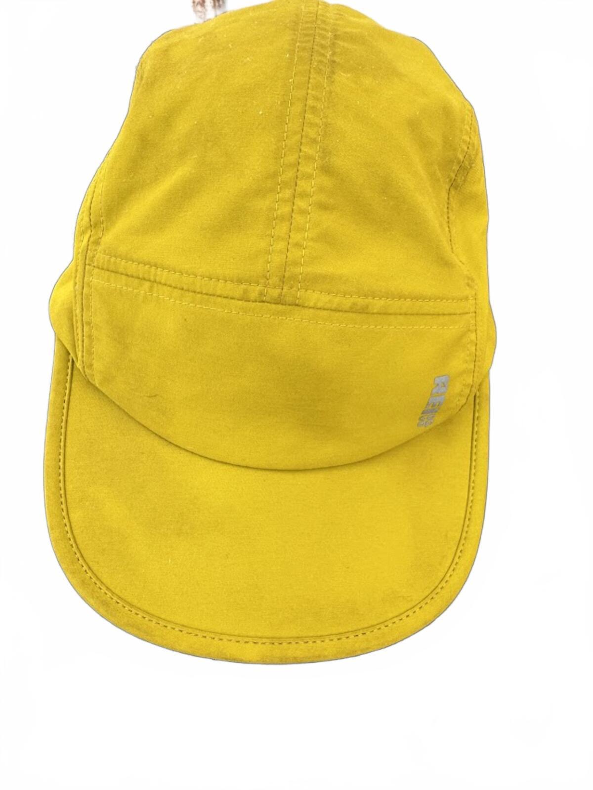 REI Yellow Trail Running Cap Cord Adjust