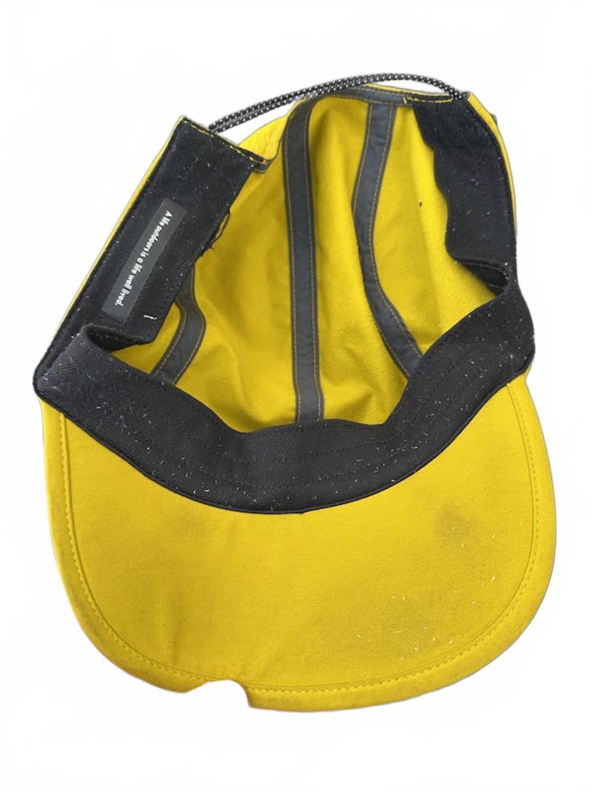 REI Yellow Trail Running Cap Cord Adjust