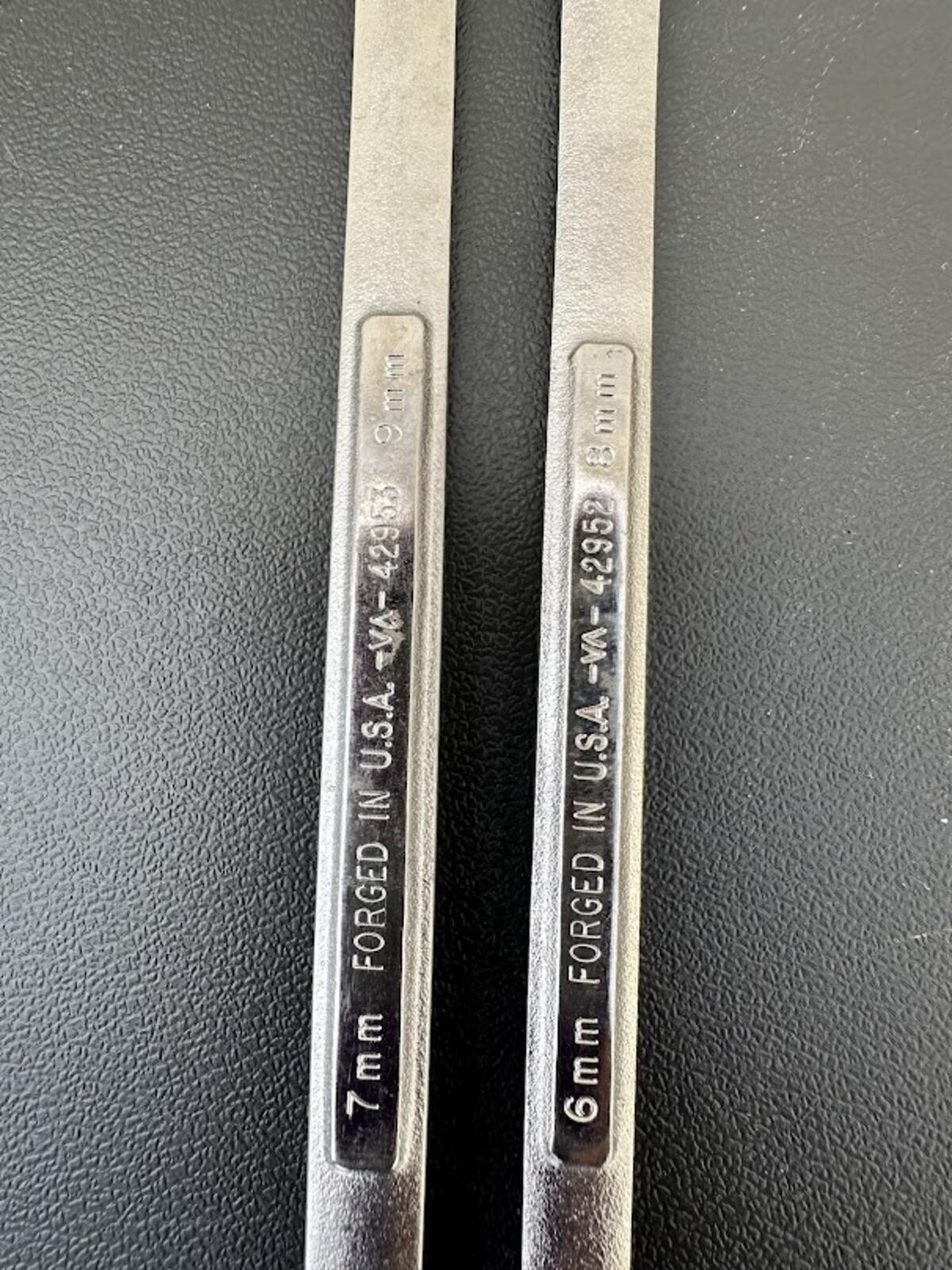 Craftsman USA Metric Box Wrench Set 6mm 7mm