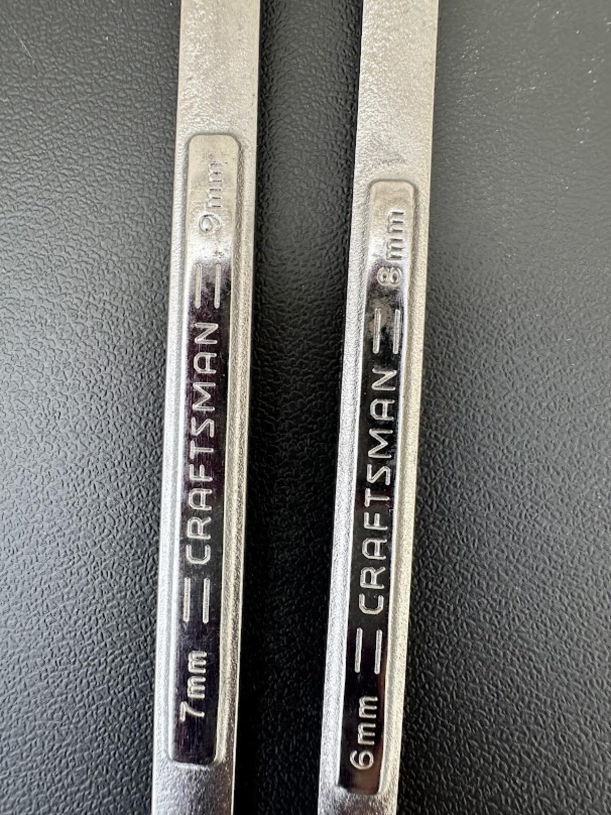 Craftsman USA Metric Box Wrench Set 6mm 7mm