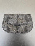 Vintage Hand Beaded Metallic Clutch India 80s