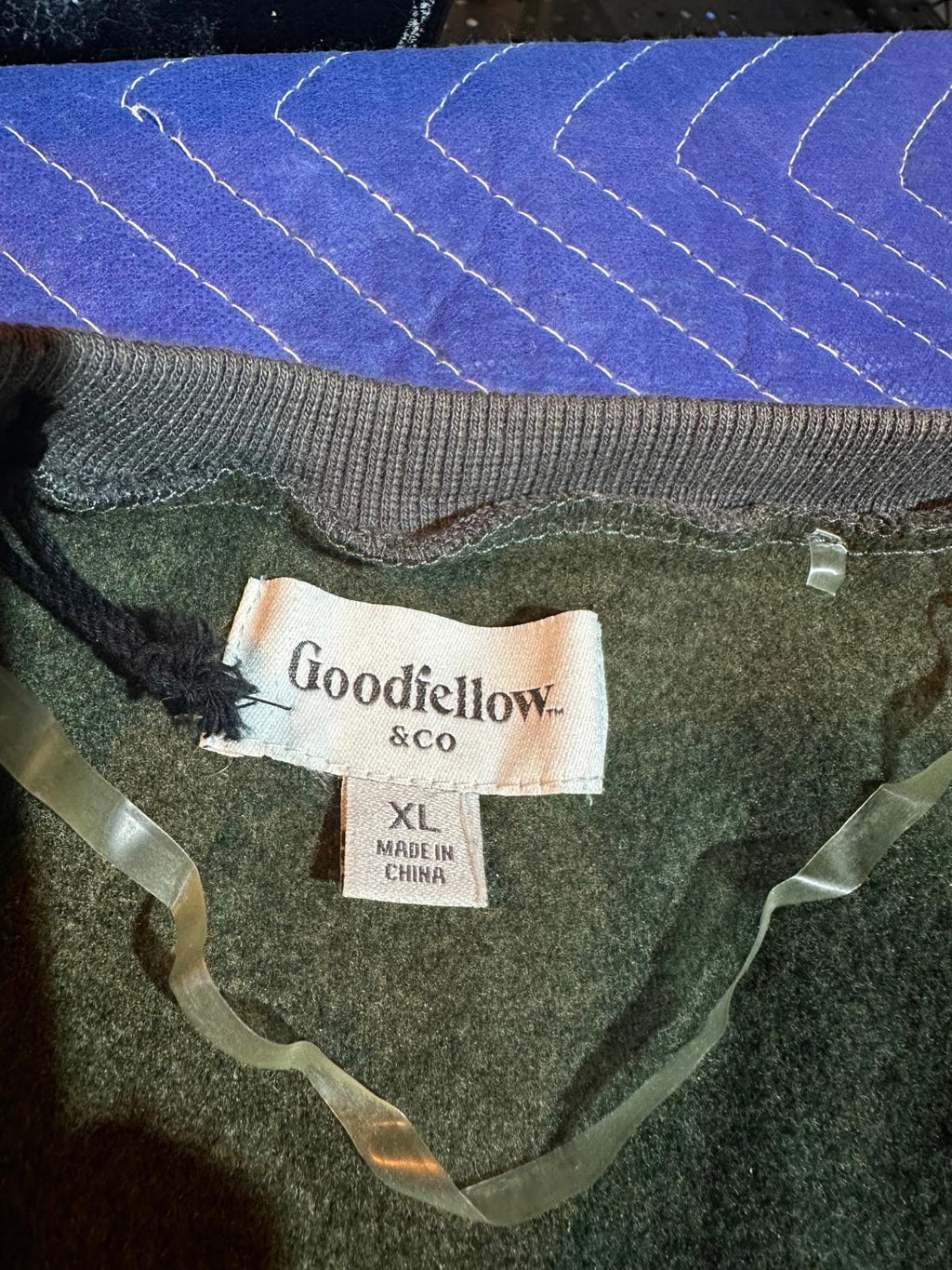 Goodfellow & Co Gray Fleece Zip Bomber Jacket XL