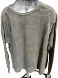Olive Ribbed Knit Sweater Men’s M-L