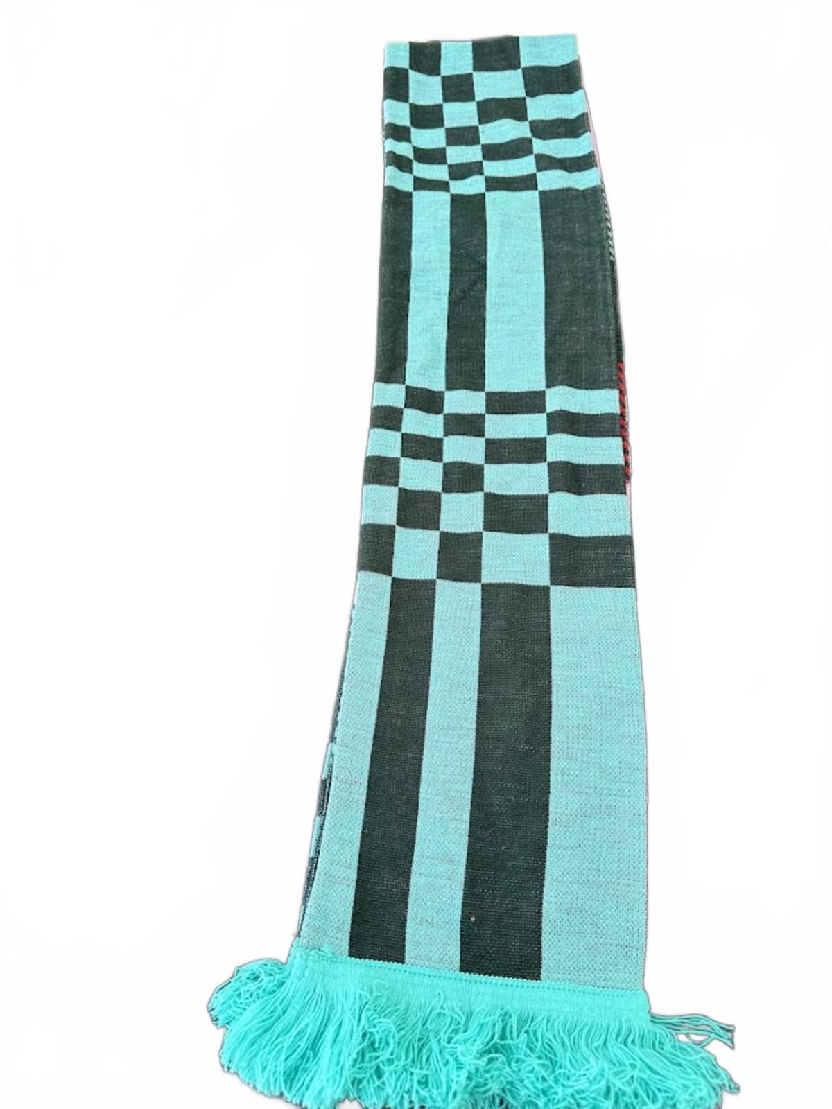 Starbucks 2023 Plaid Siren Fringe Scarf 69”