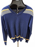 Troy Hill Navy Varsity Stripe Sweater USA M
