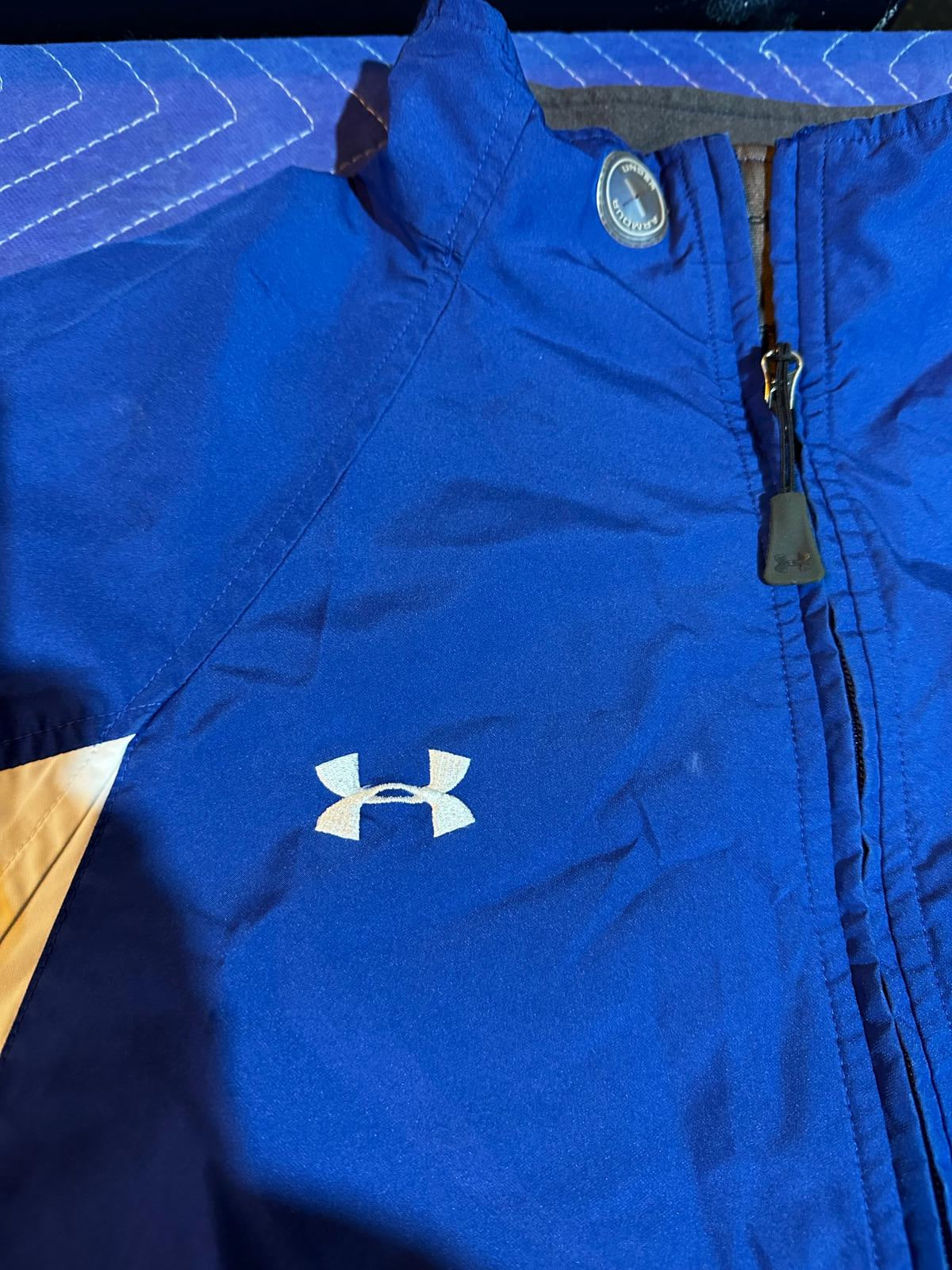 Under Armour Blue Windbreaker Jacket Men’s Large