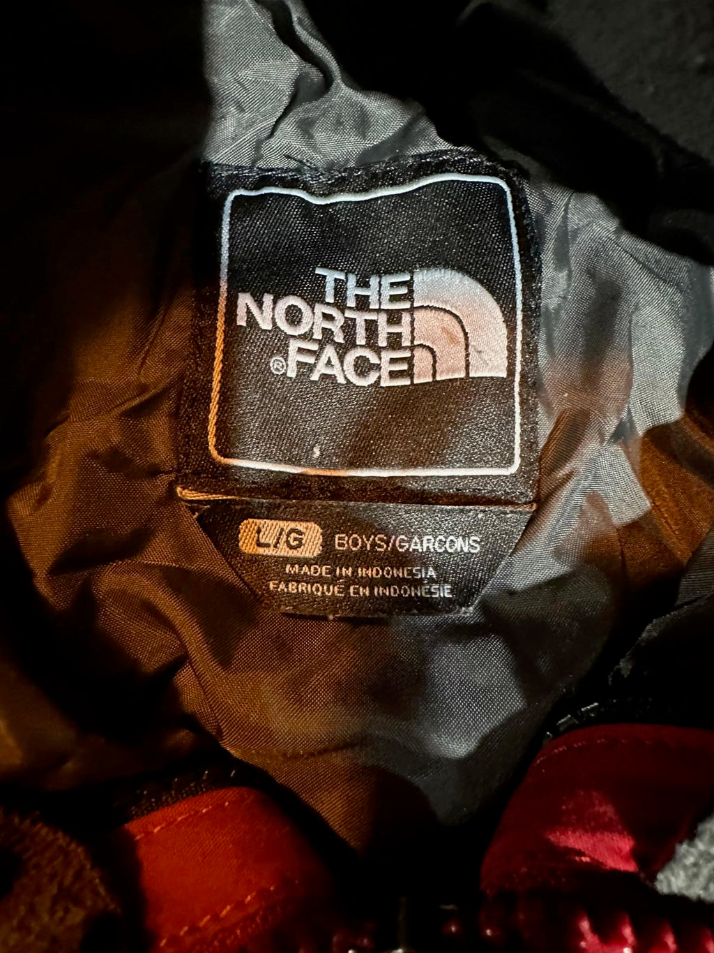 Boys The North Face Red Ski Shell Jacket L