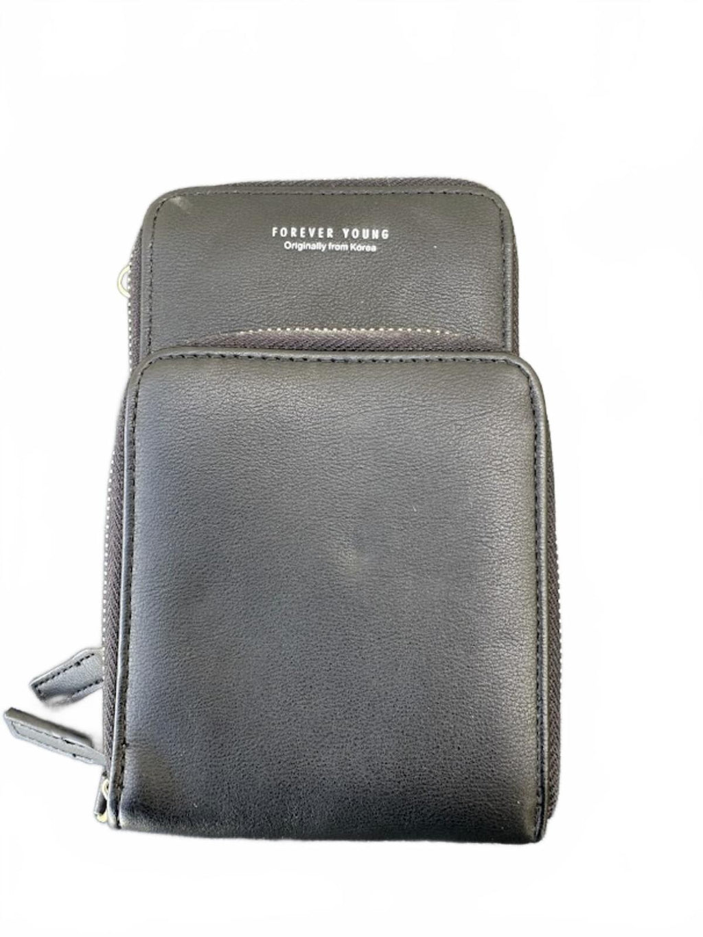Forever Young Black Zip Wallet Wristlet