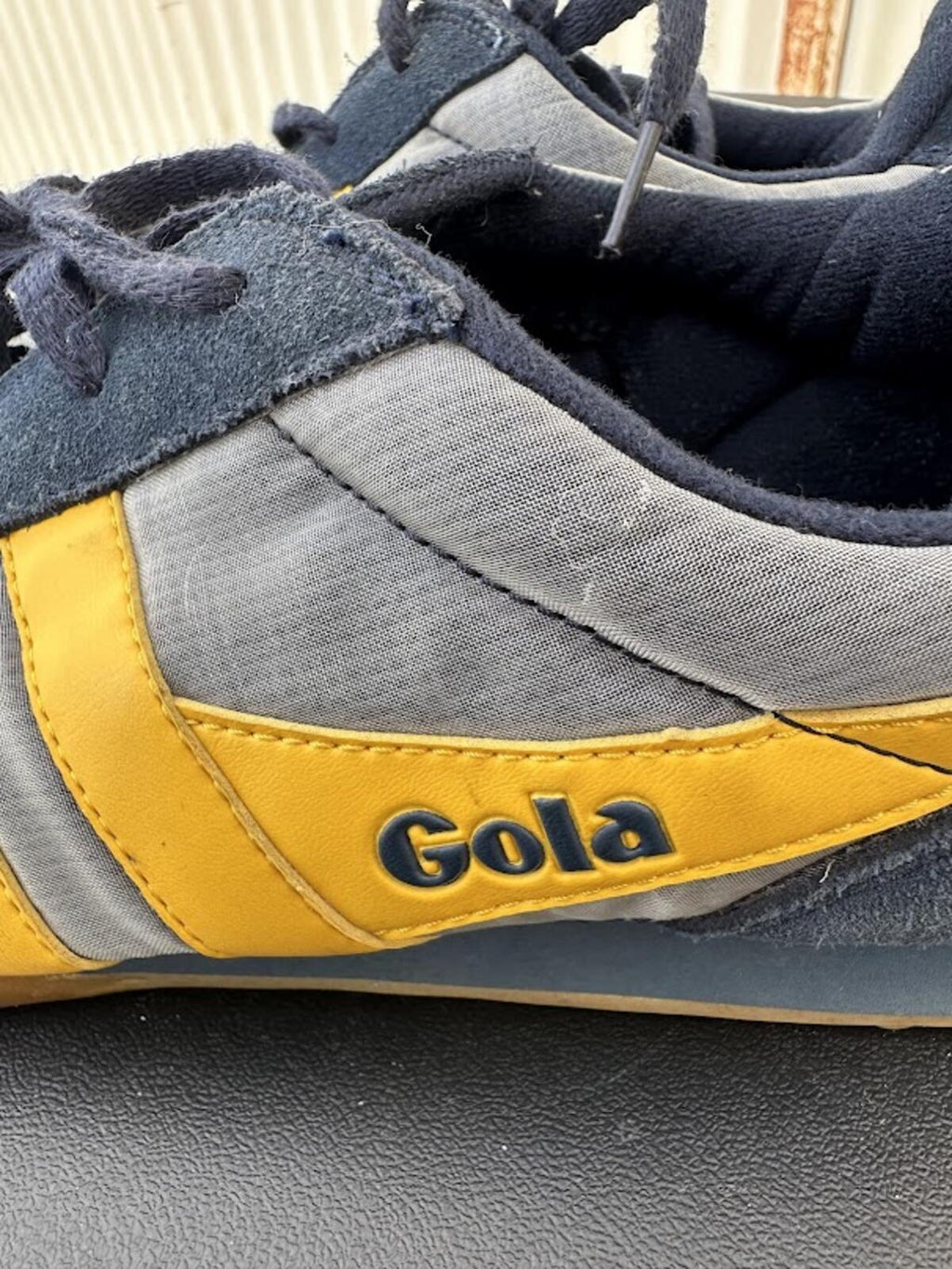 Gola Harrier Style Sneakers Gray Yellow 11