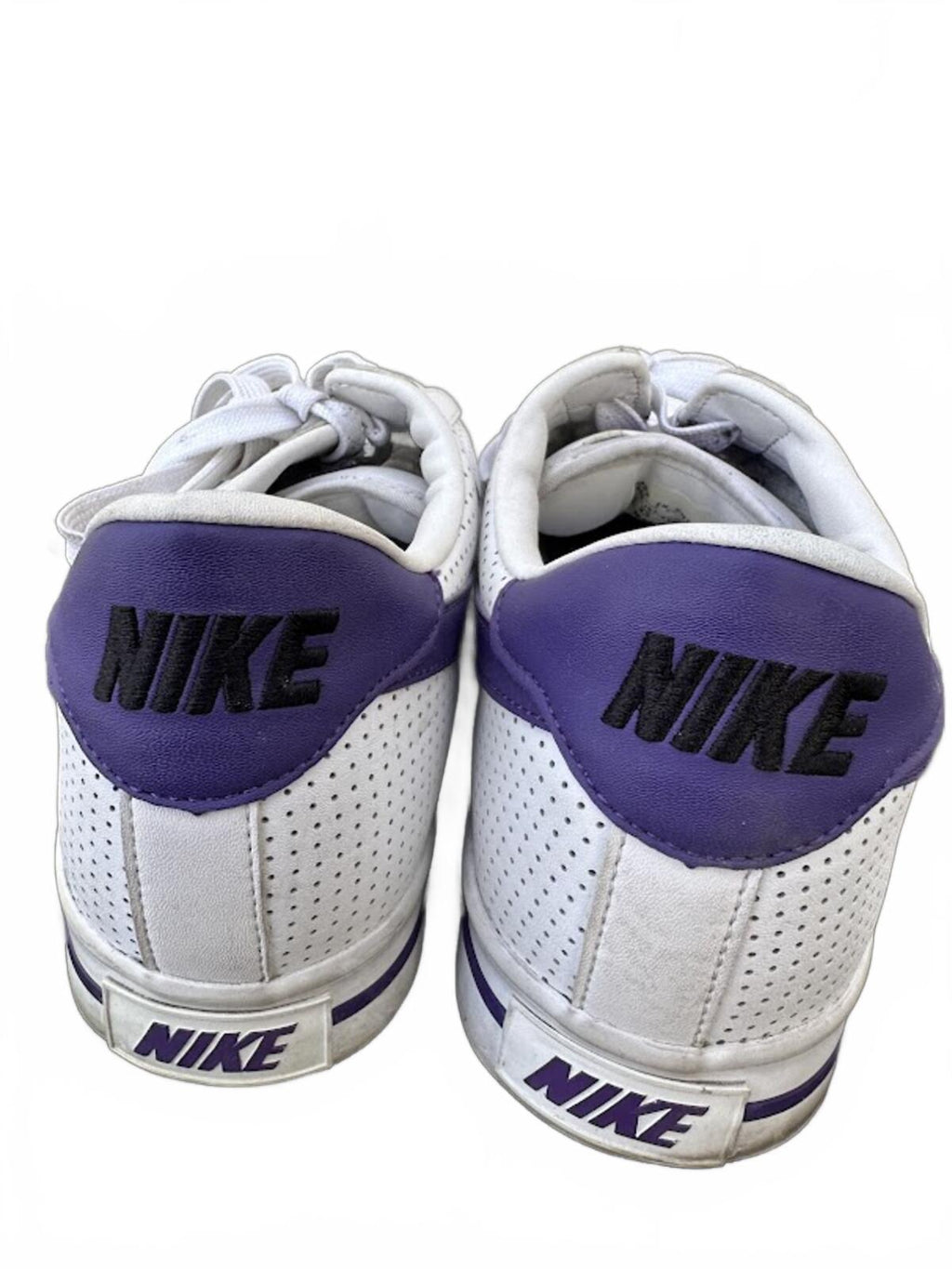 Nike BRS White Purple Leather Sneakers 10.5