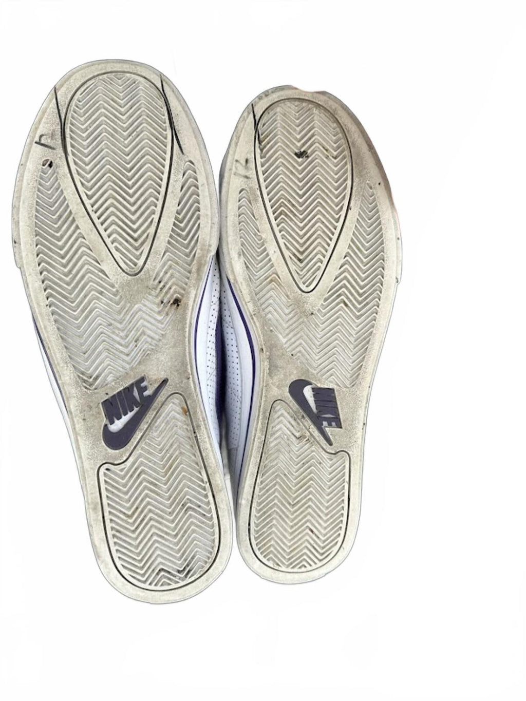 Nike BRS White Purple Leather Sneakers 10.5