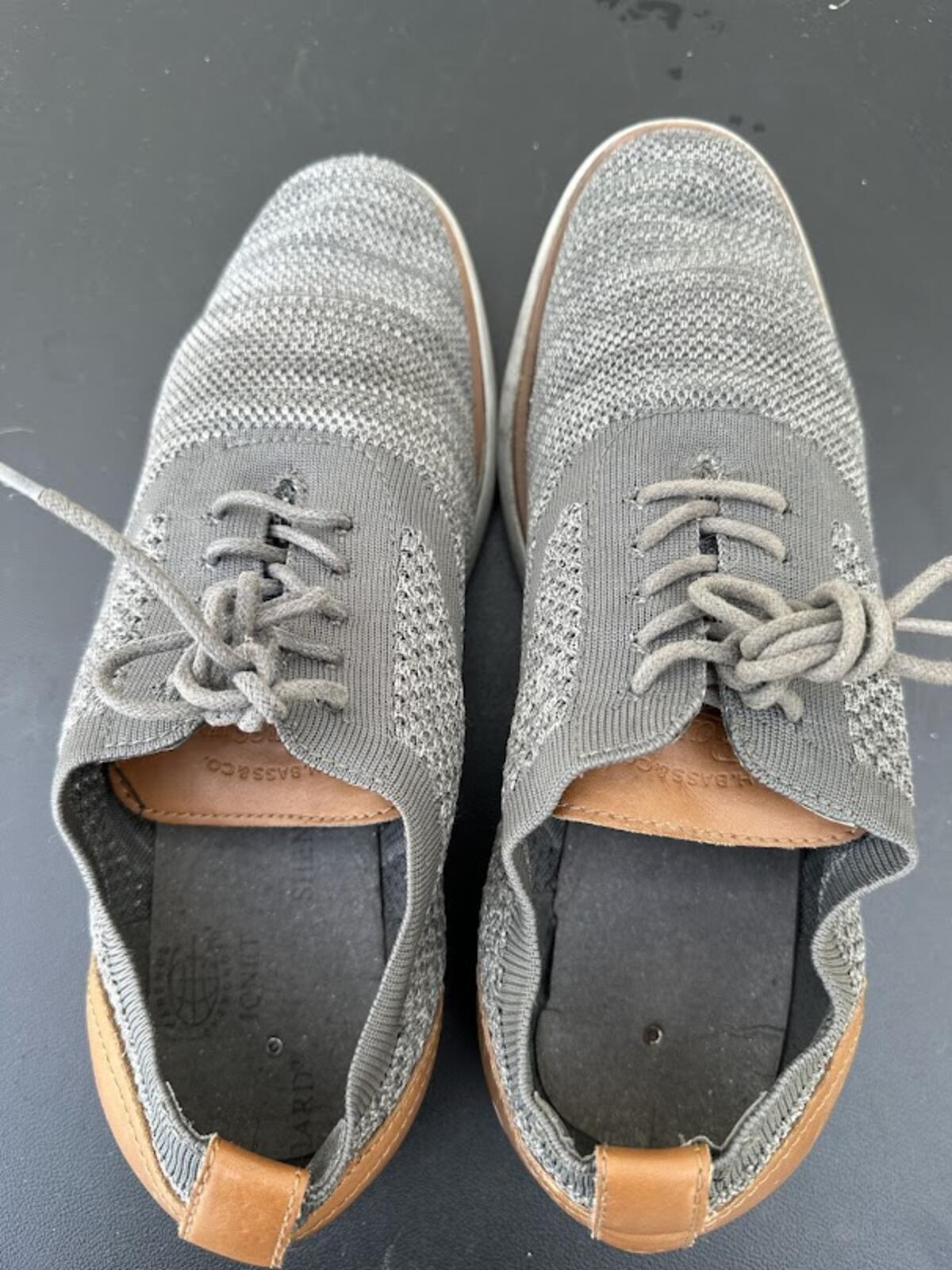 G.H. Bass Knit Sneakers Gray Mens Size 10
