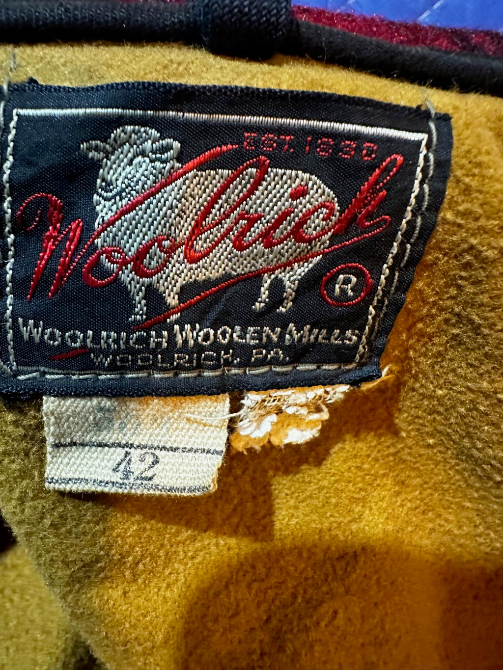 Vintage Woolrich Red Buffalo Plaid Jacket 42
