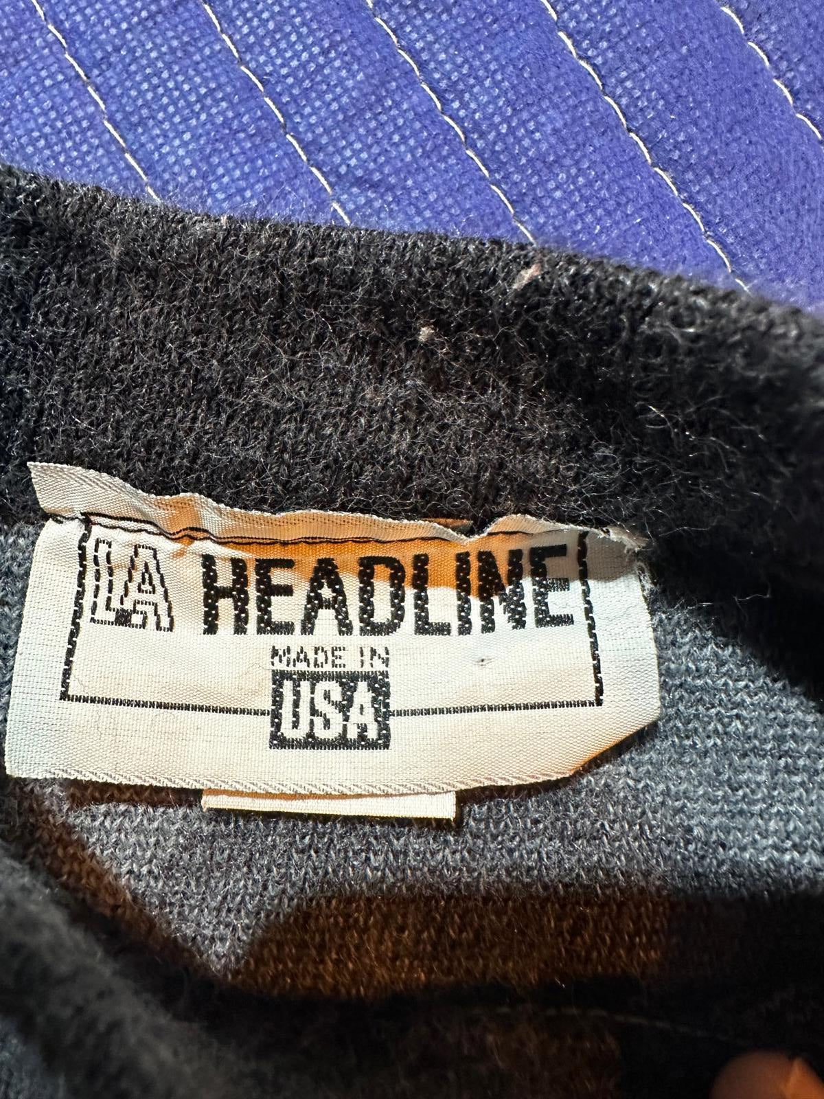 Vintage LA Headline Geometric Sweater USA M