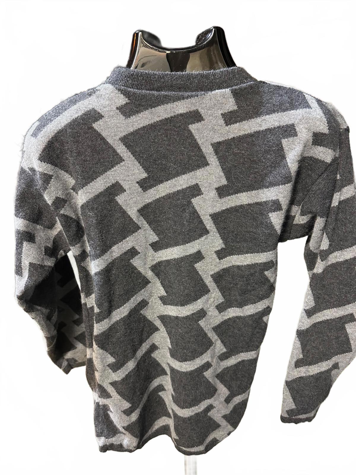 Vintage LA Headline Geometric Sweater USA M