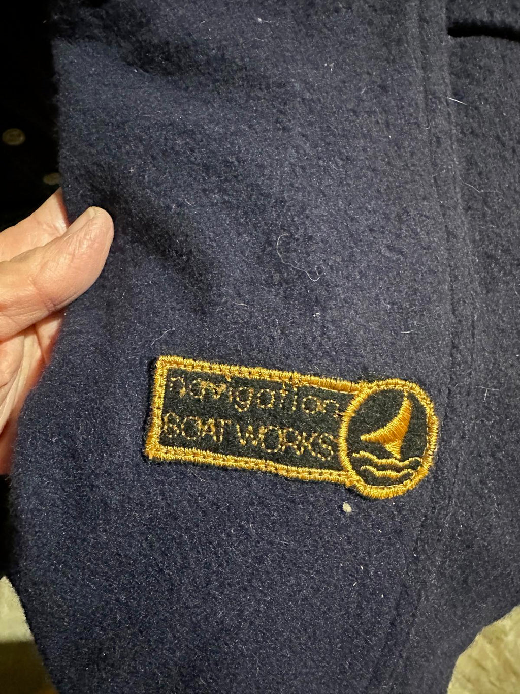 Boatworks Navy Wool Duffle Coat Toggle Jacket S