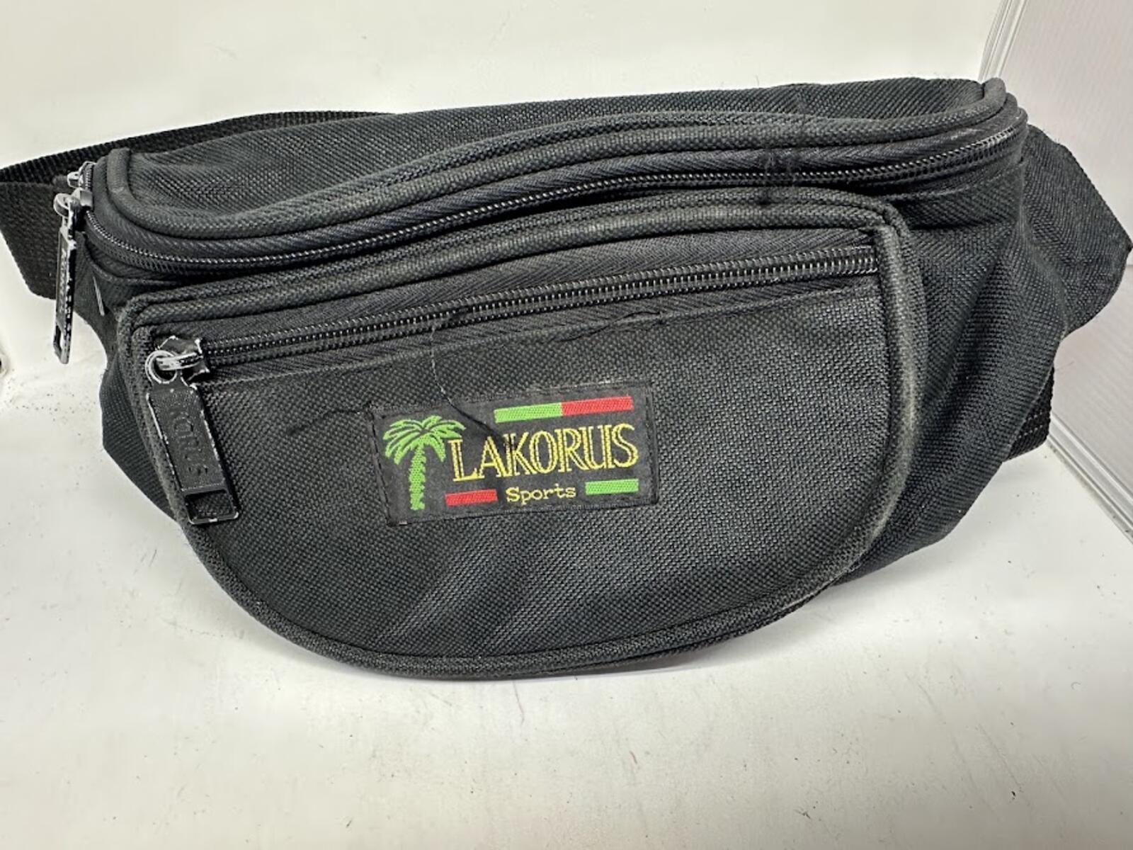Lakorus Sports Black Fanny Pack Waist Bag