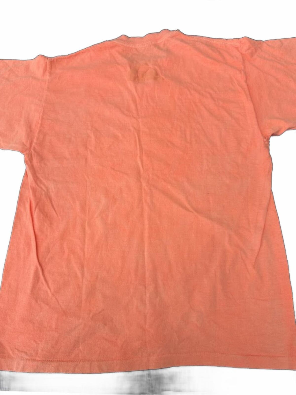 Vtg Quiksilver Embossed Logo Coral  T-Shirt  Made in USA